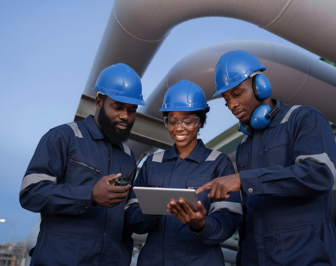 Sequential International team at wellhead